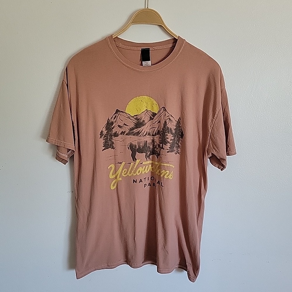 Sweet Claire Yellowstone National Park Graphic T Shirt Mens Large XL Granola